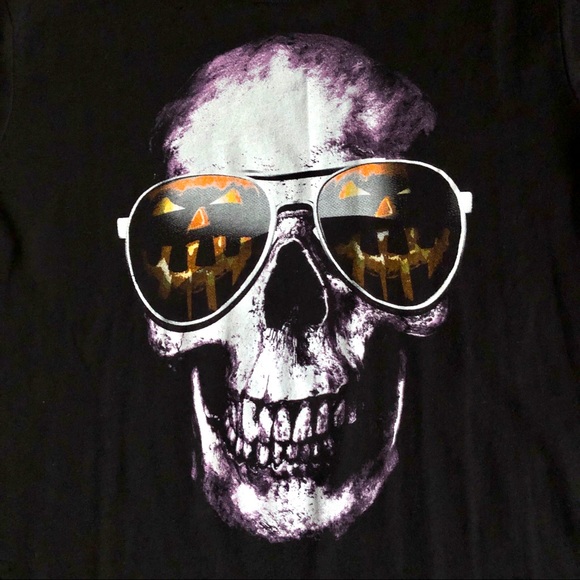 NEW Skeleton Skull Shades T Shirt Black Large 14 / 16 Unisex NWOT - Picture 2 of 13